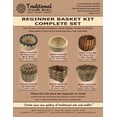thumbnail image 4 of Traditional Craft Kits Beginner Basket Weaving Kit (Set of 6) - Basketry Weave Kit for Kids and Adults Complete with Basket Weaving Supplies and Instructional Booklets, 4 of 4