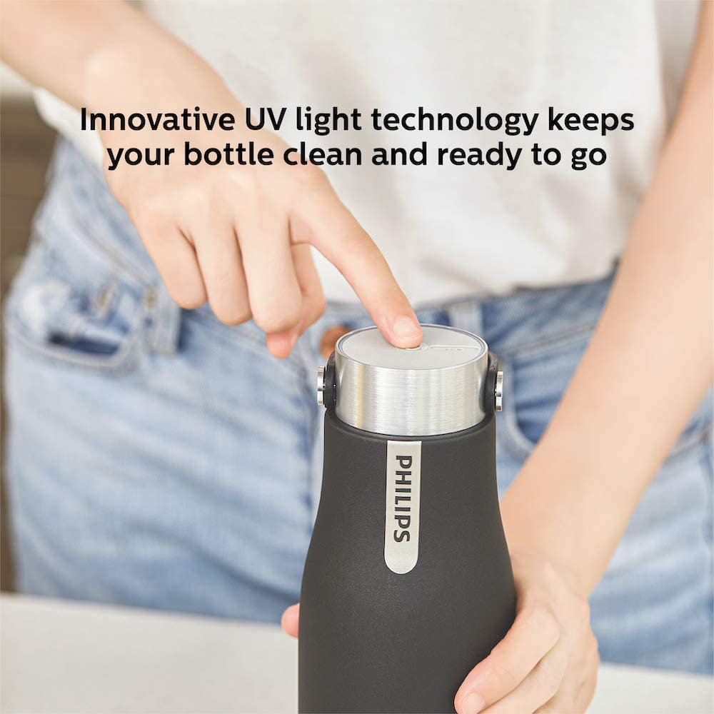 Philips UV Smart Bottle, 20 Oz, Black - image 3 of 8