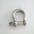 thumbnail image 2 of 2pcs 304 Stainless Steel Bow Shackle M8 Screw Pin Anchor Shackle Heavy Duty for Rigging, 2 of 7