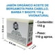 thumbnail image 3 of JABÓN ORGÁNICO ACEITE DE BERGAMOTA CABELLO,BARBA Y BIGOTE VIVONATURAL 110 ml. Elimina la suciedad, el sudor y los productos químicos que pueden llegar a acumularse en el cabello, la Barba o el Bigote, 3 of 5