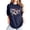 2-Navy, variant on MuXiKeJi Clothes 250th Anniversary of The United States of America Womens T-Shirt Patriot