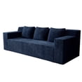 thumbnail image 5 of Leumius 71" 3 Seater Boneless Sofa Couch,Modern Corduroy Upholstered Couch with Deep Seat,Cloud Sofa for Living Room,No Assembly Required,Aged Blue, 5 of 5