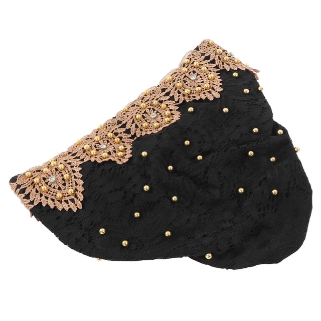 Muslim Turban Hat, Stylish Exquisite Soft Elastic Turban Head Wrap Multicolor Floral Design Fine Workmanship Comfortable Breathable For Daily Wear For Worship Wine