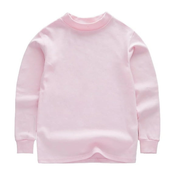 XBASW Baby Toddler Kids Thermal Underwear Tops for Boys Girls Spring Fall Base Layer Bottoming Shirt Turtleneck Sweater for 2-10 Years
