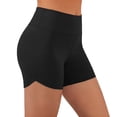 thumbnail image 2 of Frostluinai Workout Shorts for Women High Waist Tummy Control Scrunch Butt Booty Biker Short No Front Seam Yoga Gym Running Shorts Black XXXL, 2 of 8