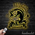 thumbnail image 3 of Handmadetneonsign Custom Bass Fishing Metal Wall Art LED Light, Father Day Fishing Metal Led Sign, 3 of 5