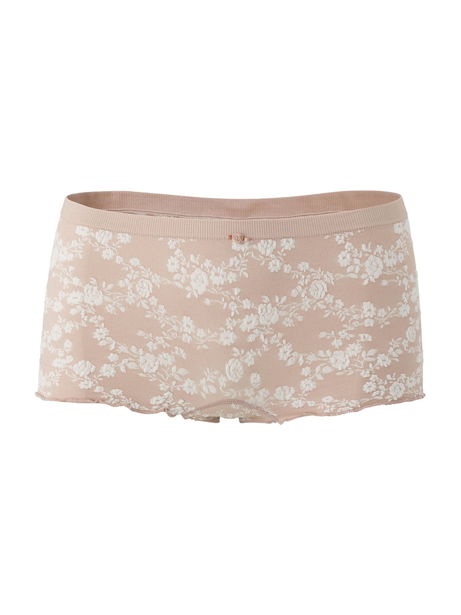 Mills by Millie Bobby Brown Women's Floral Seamless Boyshort Panties, Sizes XS-XXXL