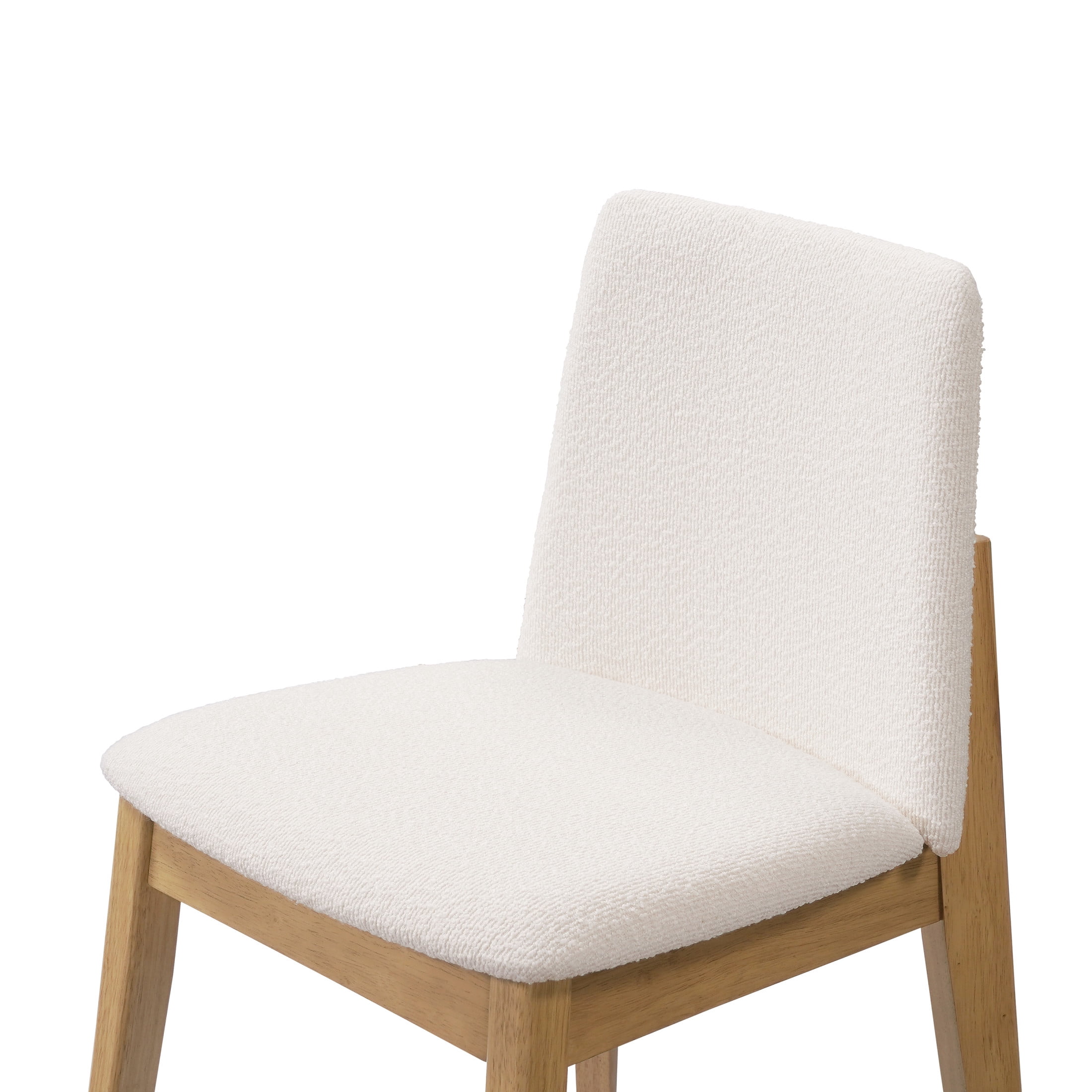 Christopher Knight Home Modern Dining Set for 4, Armless Chairs with 63" Double V Table, Beige+Natural