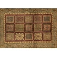 thumbnail image 1 of Ahgly Company Indoor Rectangle Abstract Brown Modern Area Rugs, 4' x 6', 1 of 4