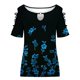 thumbnail image 4 of Camiseta holgada informal con estampado divertido a la moda para mujer, blusa con estampado de cuello redondo Pompotops  hfajkhk128773, 4 of 5