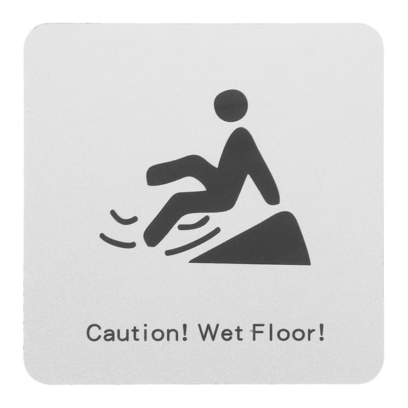 MRLESS Wet Floor Safety Sign - Slippery Floor Warning Notice for Bathroom, Mall, Wall Mount, Floor Hazard Caution Sign