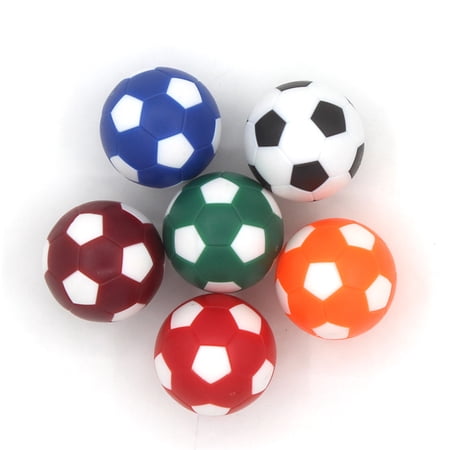 Fridja Table Football 6 Pieces Table Football Balls 32mm Mini Soccer Balls Replacement For Foosball Table Game Accessory