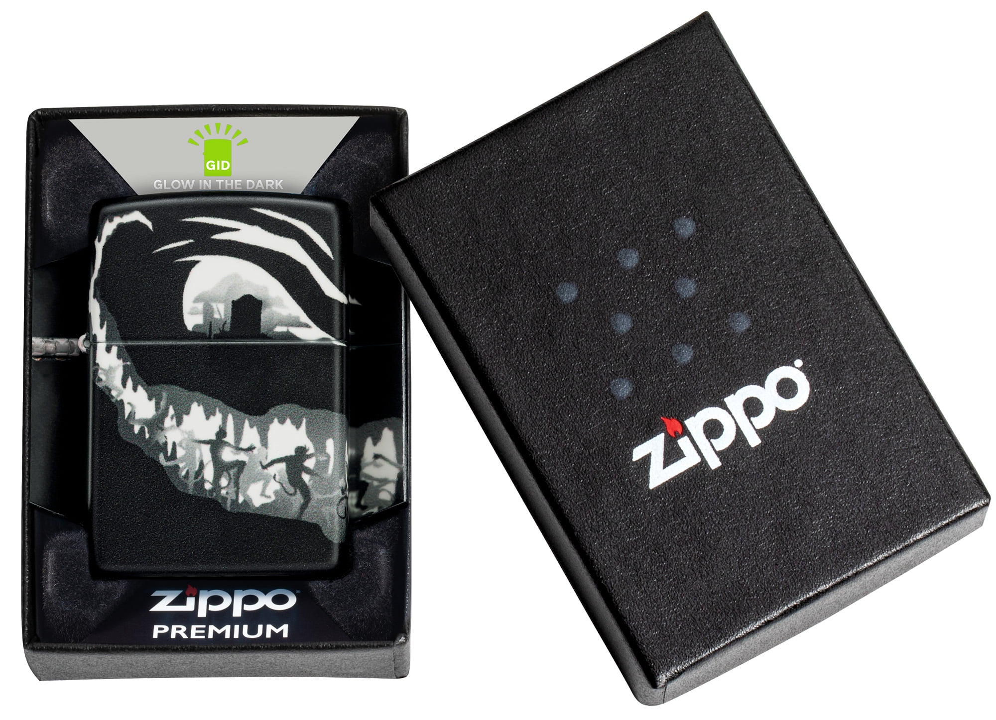 Zippo Devil Dance Design 540 Color Glow in the Dark Pocket Lighter