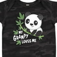thumbnail image 4 of Inktastic My Grampy Loves Me- Cute Panda Boys or Girls Baby Bodysuit, 4 of 5