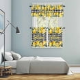 thumbnail image 5 of Yellow Lemons Kitchen Curtains Sets for Windows 24 Inch Length, Summer Fruits Leaves Botanical Buffalo Plaid Rod Pocket Window Treatments Tier Curtains and Valances Set for Bedroom/Bathroom, 5 of 8