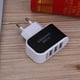 thumbnail image 5 of 3USB EU Plug LED Cargador de teléfono móvil Cargador de viaje de cabezales múltiples (2A) (Negro), 5 of 8