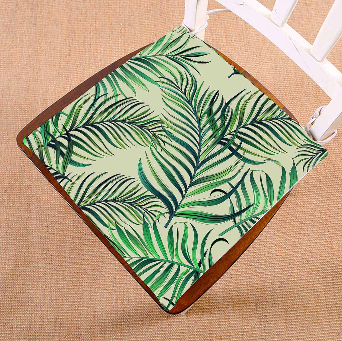 PKQWTM hawaiian plants palm leaves Chair Pads Chair Mat Seat Cushion