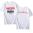 thumbnail image 1 of Camiseta Kpop StrayKids para parejas, Top de Cuello clásico de manga corta con letras impresas, álbumes más calientes que tus EX, informal de verano, novedad, 1 of 4