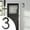 D, variant on JoyHoop Modern Floating House Number, Acrylic Digital Display with Easy Installation for Doors & Walls, 6-Inch Size, Black