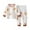 Brown, variant on Odeerbi Baby Boys Girls Long Johns Cartoon Print Thermal Underwear Set Cotton Base Layer Set Winter Clothes Pajama Pants Set Long Sleeve Pajamas Sleeping Pants Home Clothes Orange