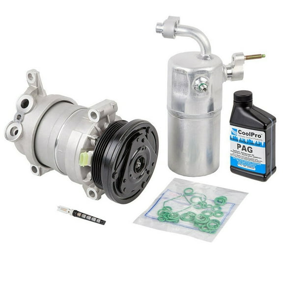 AC Compressor & A/C Repair Kit For Chevy Silverado GMC Sierra 1500 V8 1999 2000 2001 2002 Replaces Delphi HU6 - BuyAutoParts