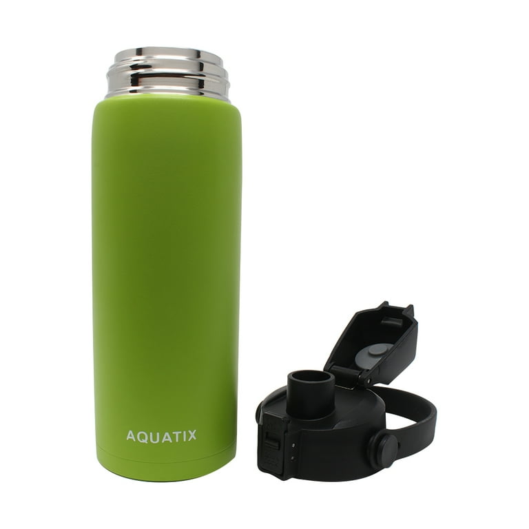 Aquapelli Vacuum Insulated Sport Bottle, 16 Ounces, Willow Green