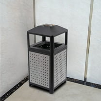 Commercial Waste Container, Outdoor Trash Can, Garbage Enclosure Grey