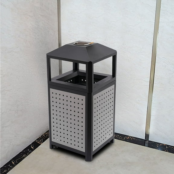 Commercial Waste Container, Outdoor Trash Can, Garbage Enclosure Grey