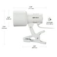 thumbnail image 3 of Globe Electric Jojo 5.5" Matte White Clip-Arm Desk Lamp, Bulb Included, 52965, 3 of 8