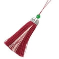 thumbnail image 1 of Cateissary Llavero con borlas, colgante colgante ligero resistente al agua, llavero duradero, llavero con cordón, accesorios para automóviles, Artesanía Rojo púrpura Cateissary HA073982-02, 1 of 1