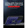 thumbnail image 4 of Case for Samsung Galaxy A13 5G with Card Holder, Heavy Duty Protection Phone Case with Magnetic Ring Kickstand Slide Camera Cover for Samsung Galaxy A13 5G      Red, 4 of 9
