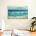 thumbnail image 3 of Elephant Stock Serene Seaside Sunrise Wall Art - Horizontal Canvas Wall Art - Living Room Wall Decor - Beach Canvas - Blue And Teal Decor By Silvia Vassileva - 12" x 8", 3 of 8
