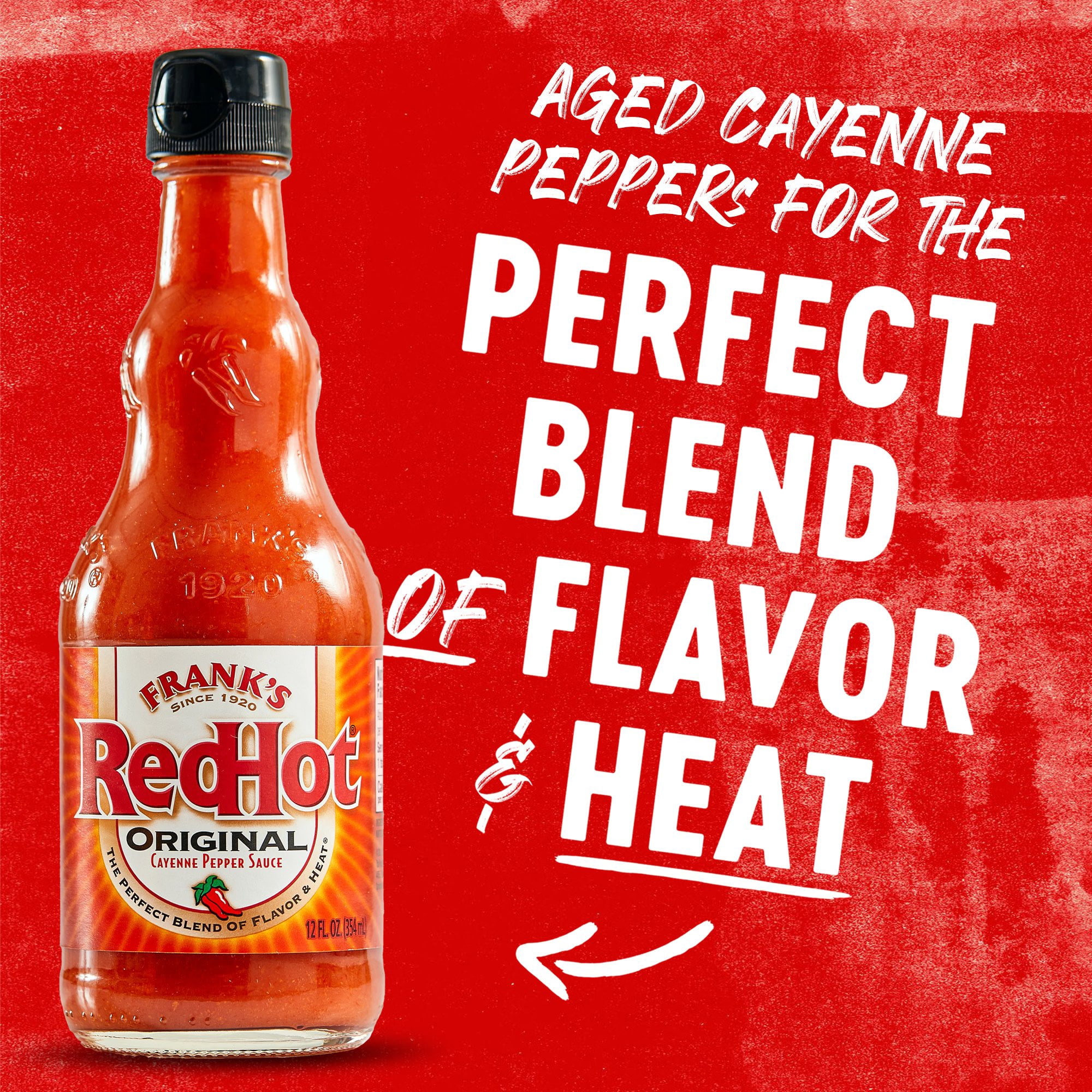 Pack of 4 Frank's RedHot Original Cayenne Pepper Hot Sauce - 12 oz - Package may vary