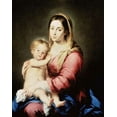 thumbnail image 2 of Murillo, Bartolome Esteban 12x14 White Modern Wood Framed Museum Art Print Titled - The Virgin and Child, 2 of 4
