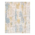 thumbnail image 2 of Pasargad Home Mirage 4' x 6' Hand-Loomed Bamboo Silk Blue/Gold Rug - All Ages, Indoors, 2 of 6
