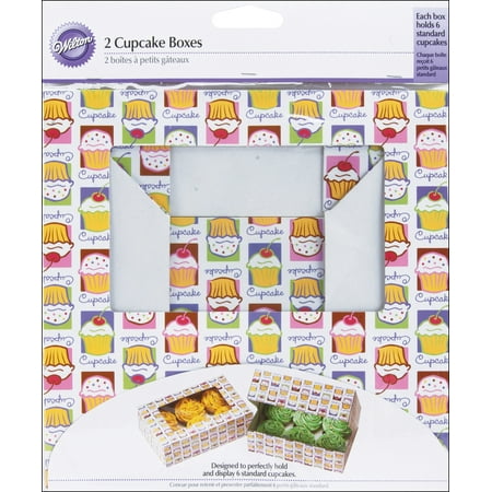 Wilton 6-Cavity Cupcake Box, Cupcake Heaven 2 ct. 415-1207