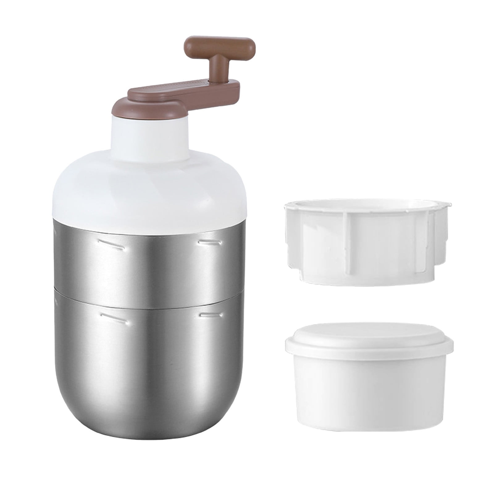 Fufafayo Manual Ice Crusher, Rotary Hand Crank Ice Shaver, Small Household Commercial Shaved Ice Maker, Crushes Ice Cubes for Snow Cones, Slushies, Drinks, Smoothies, Cocktails, Kitchen, Party