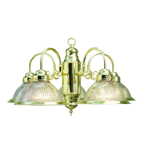 Woodbridge Lighting 10001-PBR 10001 Valued Traditional Chandelier, Polished Brass