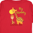 thumbnail image 4 of Inktastic My Mommy Loves Me Giraffe Boys or Girls Long Sleeve Toddler T-Shirt, 4 of 5