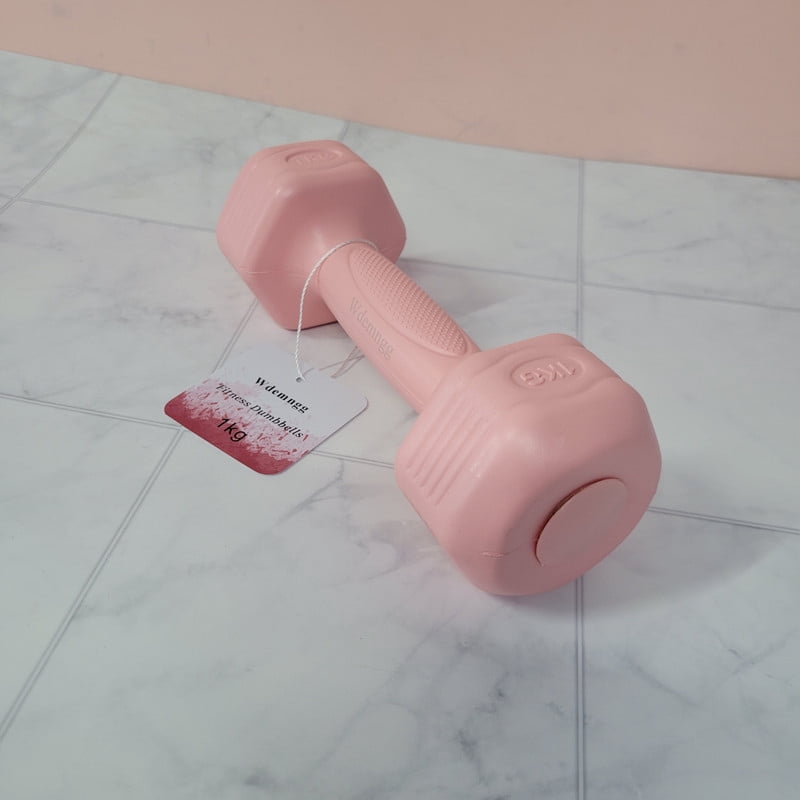 Wdemngg Fitness Dumbbells Non-Slip Hand Weights for Home Strength Training
