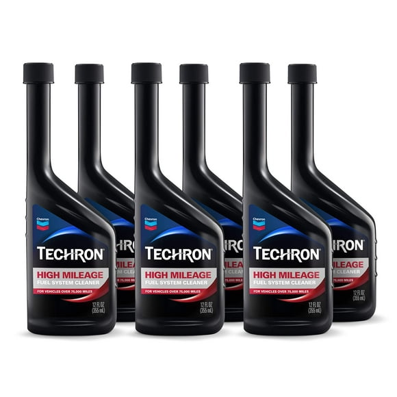 Chevron Techron Nettoyeur de Système de Carburant à Kilométrage Élevé, 12 oz, Pack de 6