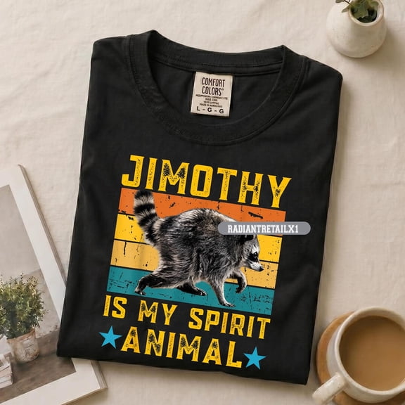 Jimothy Raccoon is My Spirit Animal Raccoon Meme Shirt, Unisex Funny Meme Jimothy Raccoon Tee SHIRTKING