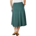 thumbnail image 3 of Woman Within Plus Size 7-day Knit A-line Skirt, 3 of 6