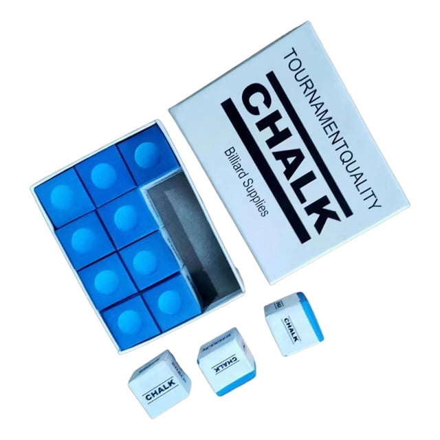 12x Tiza para Billar perfecl Accesorios de Billar Azul