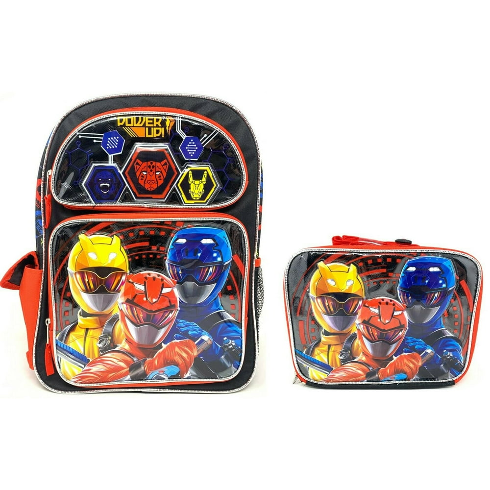 Licensed NEW Power Rangers Beast Morphers Large Backpack Plus Lunch