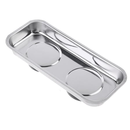Yammee Magnetic Tray Stainless Steel Magnet Tool Tray Parts Holder for Screws Sockets Bolts Pins Mechanic's & Automotive