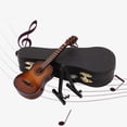 thumbnail image 4 of Guitarra en miniatura con soporte y estuche. Juguete para niños, regalo de cumpleaños para niños y niñas. marrón01, 4 of 9