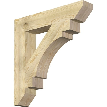 

Ekena Millwork 6 W x 34 D x 34 H Merced Slat Rough Sawn Bracket Douglas Fir