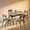 Gray + marble, variant on Modern Dining Table Set for 4, 5-Piece Dining Room Table Set for Small Spaces, Kitchen Table & 4 Upholstered Chairs, Rectangular Dining Table with Storage Rack for Kitchen,Dining Room,Gray
