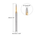 thumbnail image 2 of Uxcell Cuchillo de escultura de triángulo 1.5mm Dia herramienta de grabado de acero de tungsteno para metal, piedra, madera, 2 of 5